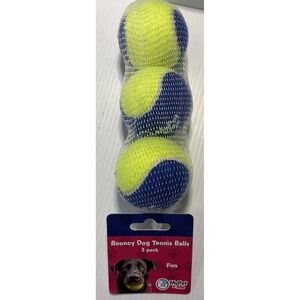 My Pet & Me Dog Tennis Balls 2.5-Inch Soft Lightweight Indoor Outdoor 3 Pack